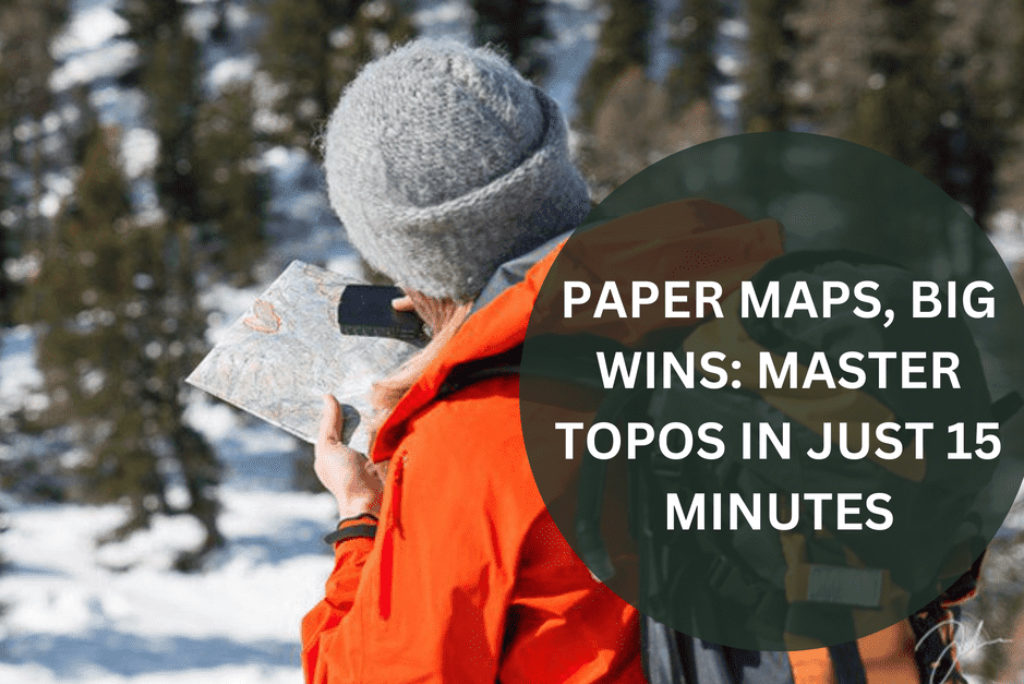Paper maps. compass