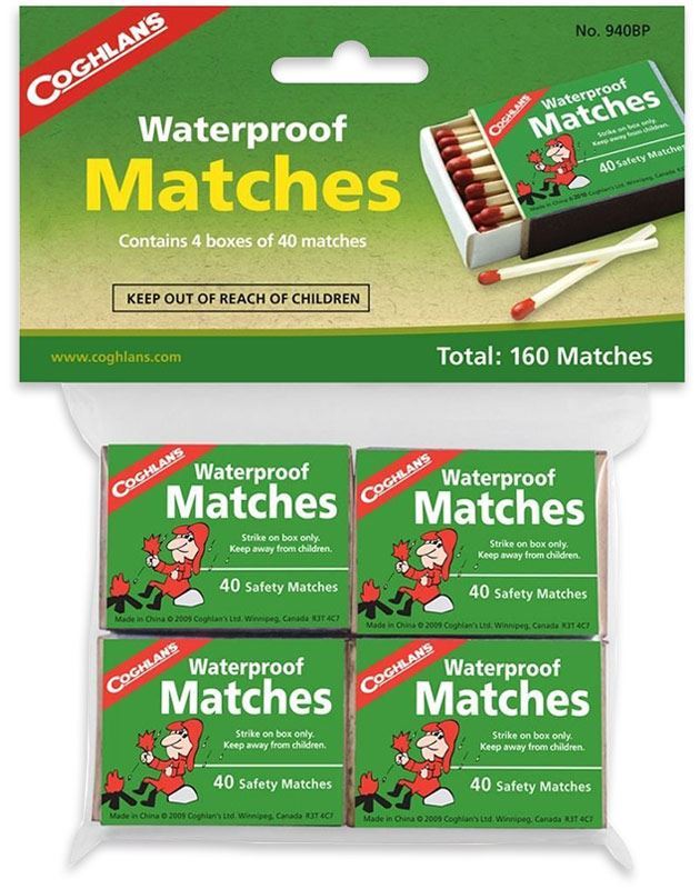 Waterproof Matches 4-PK