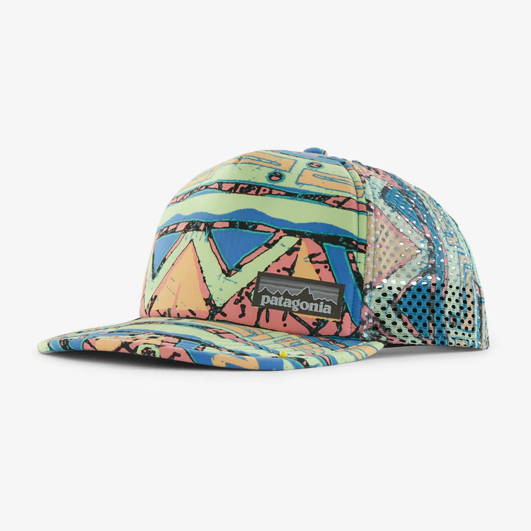 Duckbill Trucker Hat – High Hopes Geo Small: Salamander Green
