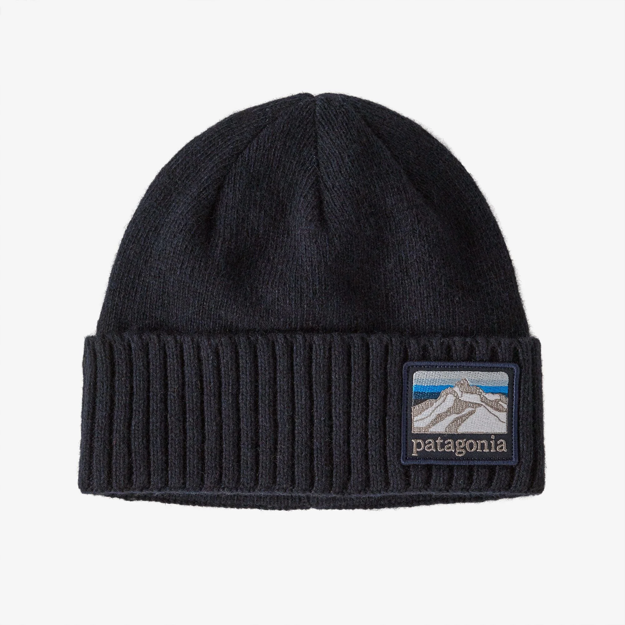 Brodeo Beanie – Line Logo Ridge: Classic Navy