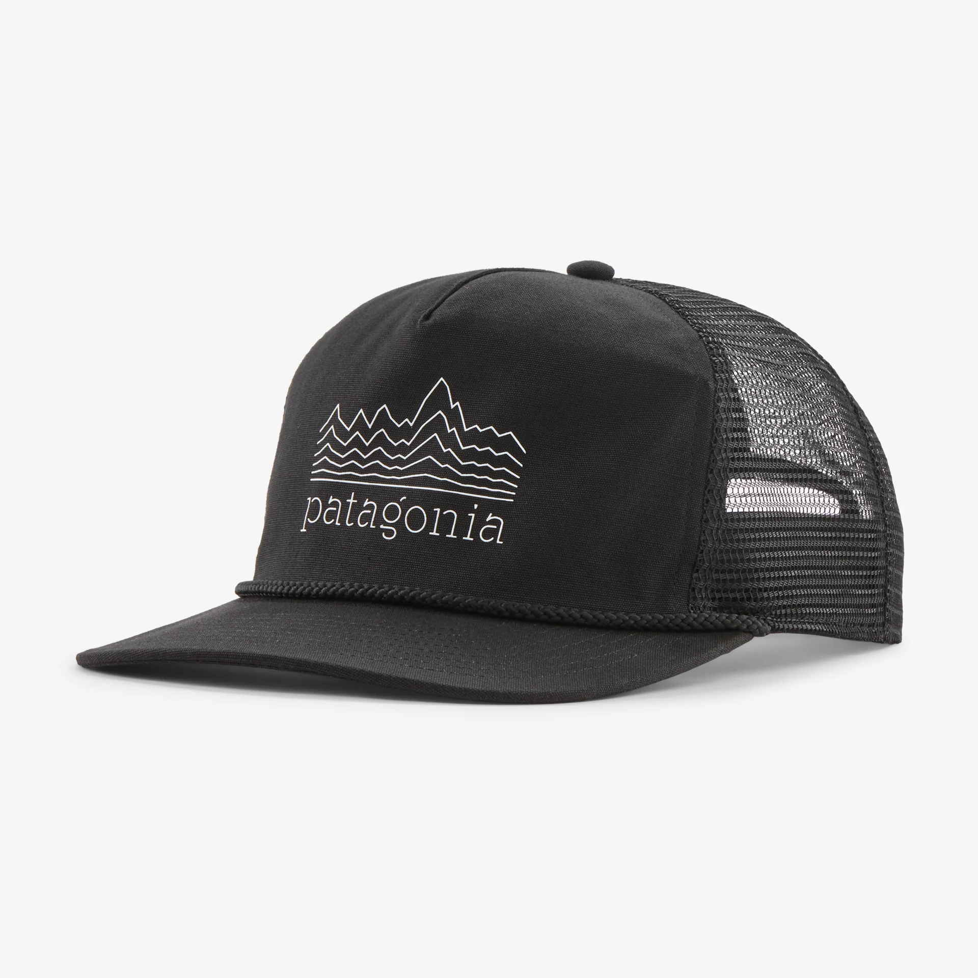 Airfarer Cap – Strata Stencil: Black