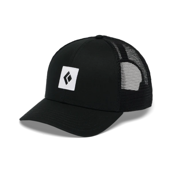 BD Trucker Hat – Black/White Icon Patch