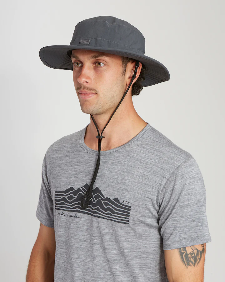 Gellibrand Unisex Wide Brim Hat – Pavement Grey