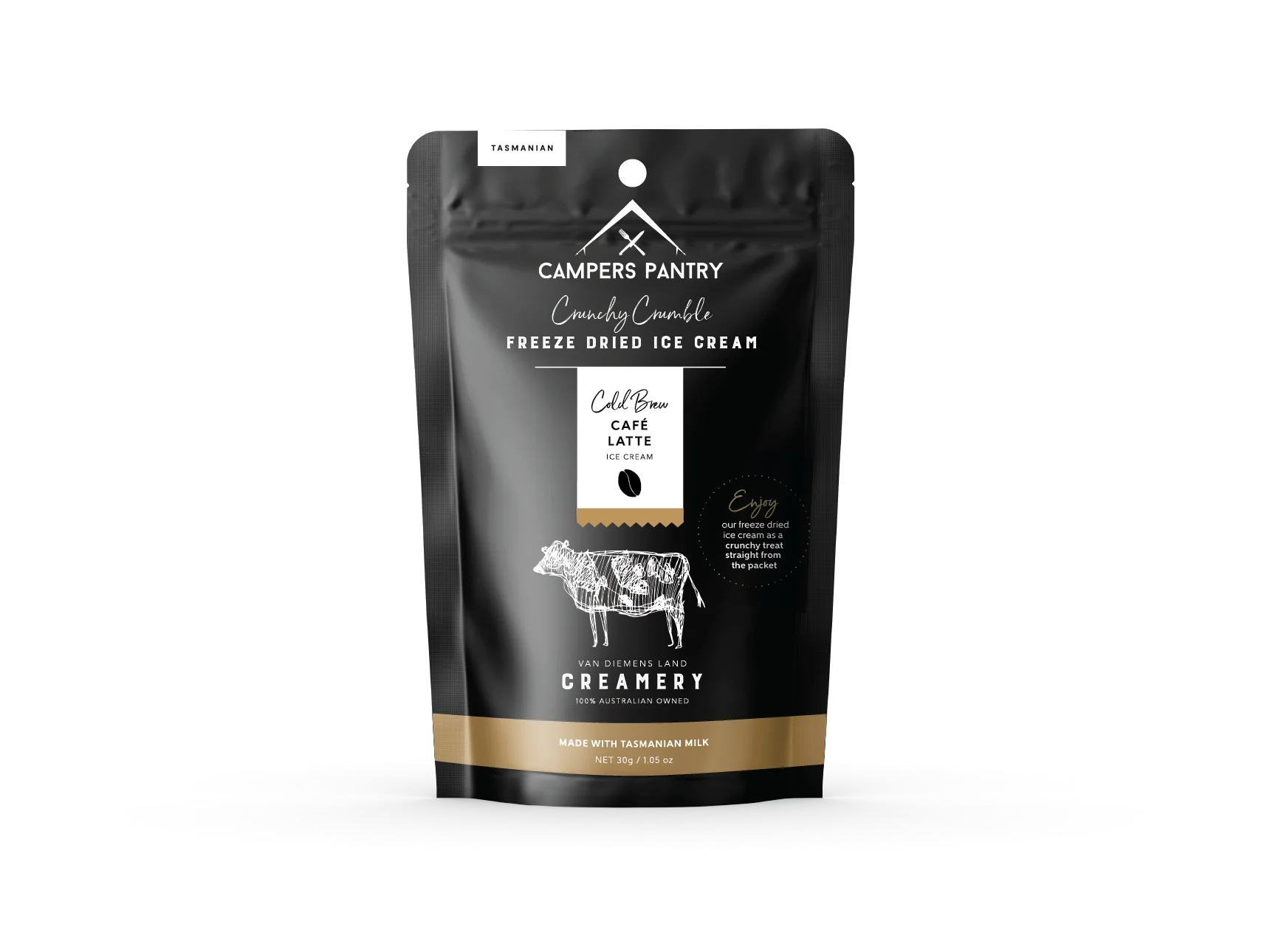 Cafe Latte Freeze Dried Ice Cream – Single