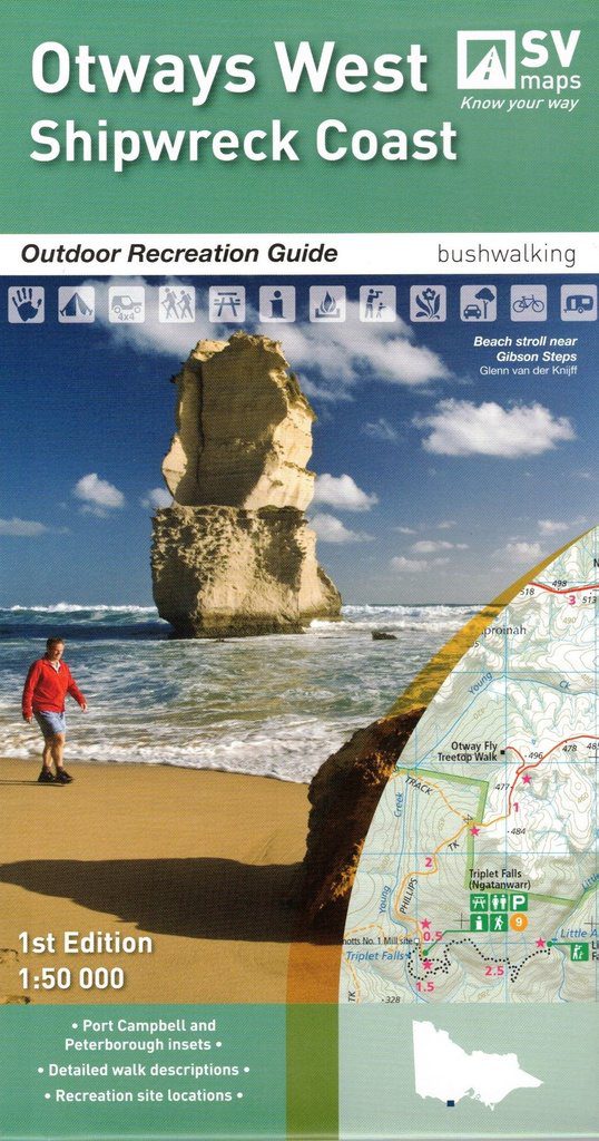 Otways West Shipwreck Coast Map SV Maps