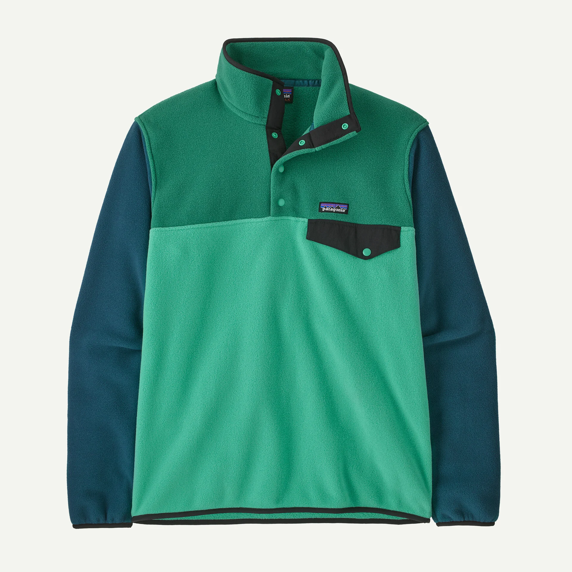 Mens Lightweight Synch Snap-T Fleece P/O – Aqua Stone