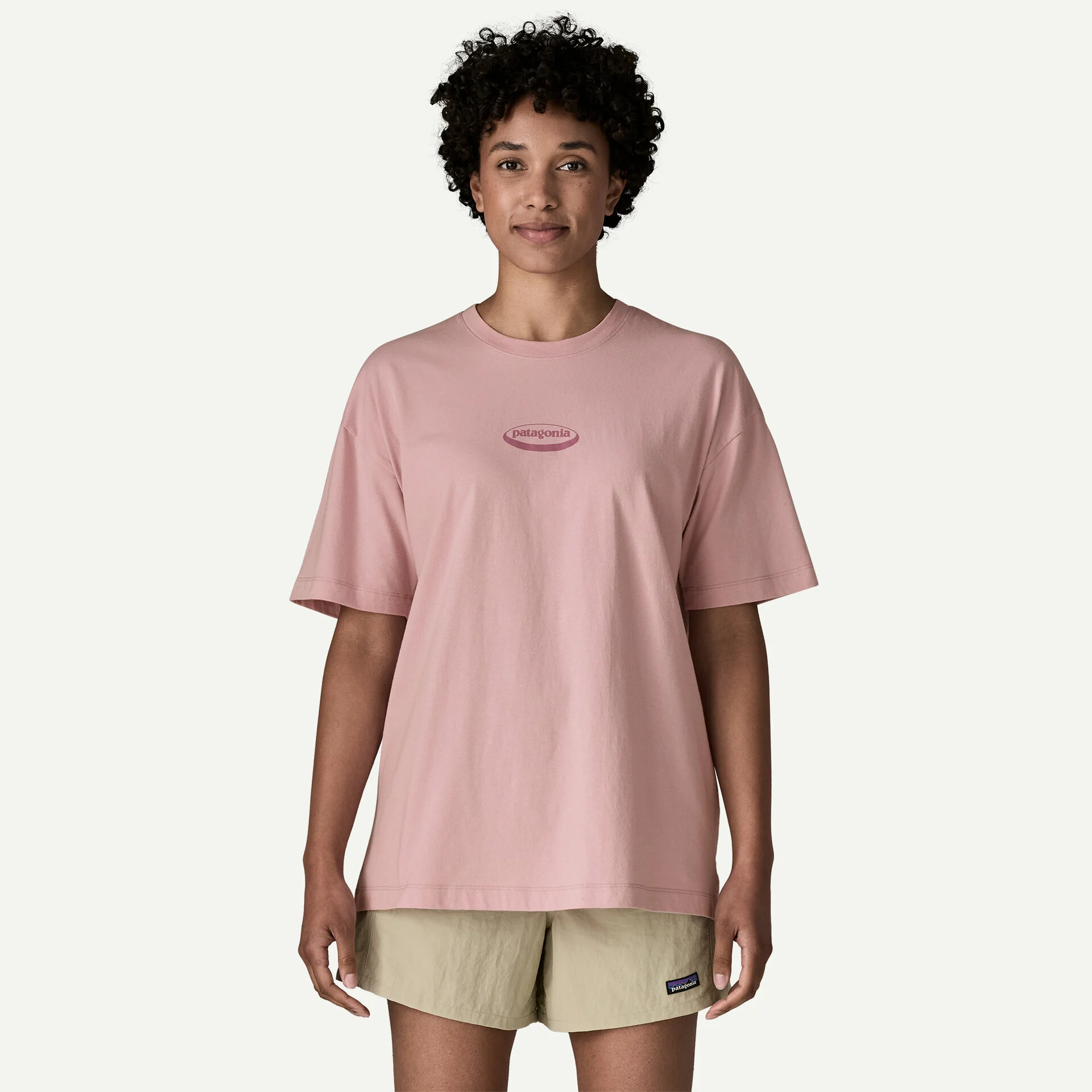 95′ Oval Logo Daily Oversized Women’s T-shirt – Quiet Violet