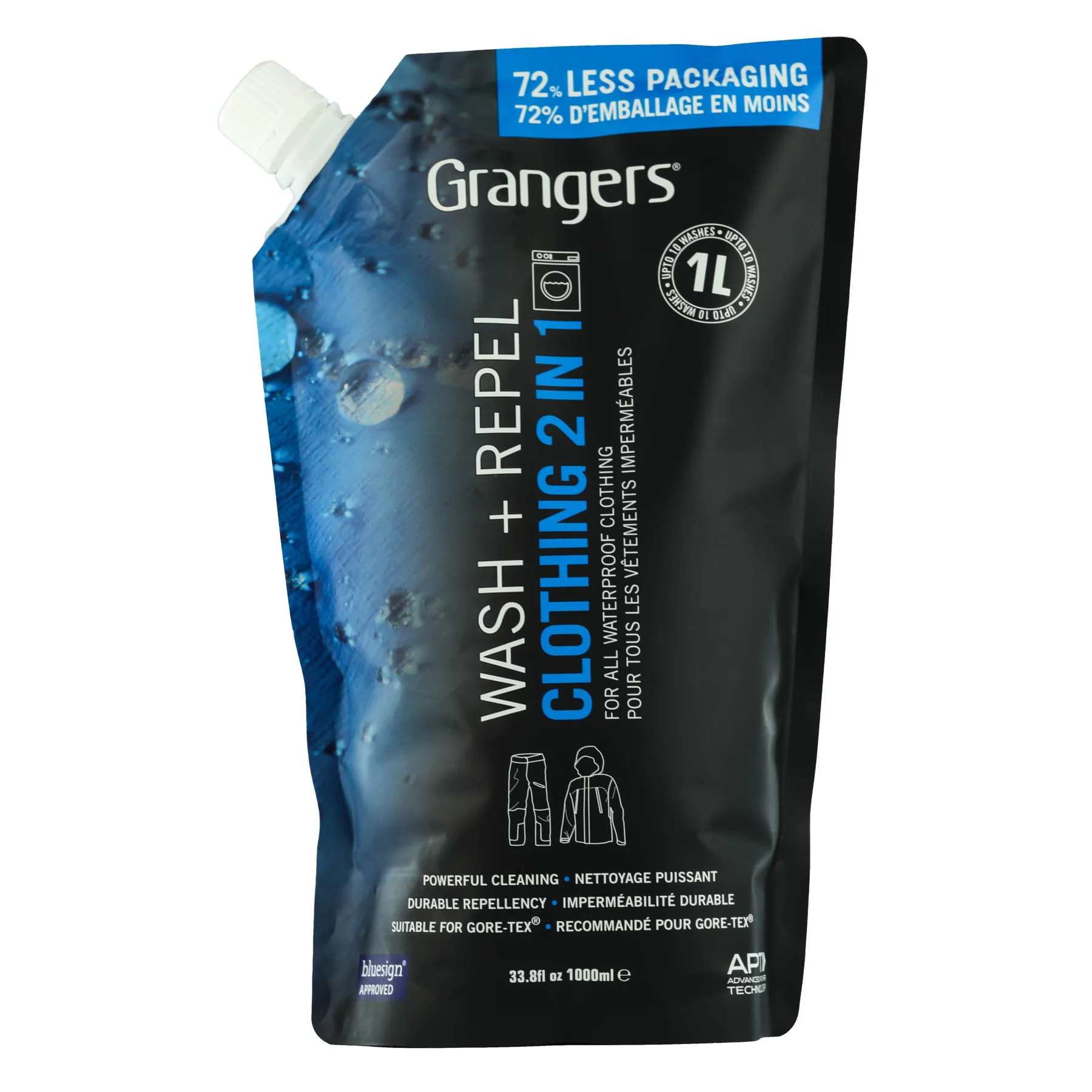 Wash + Repel Clothing 2 in 1 Proofer – 1L Pouch