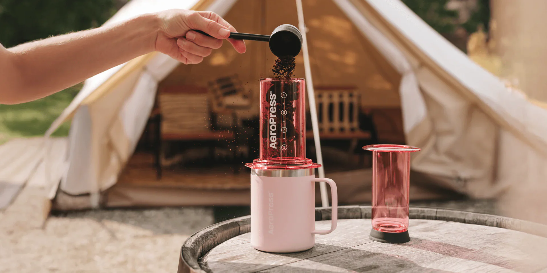 AeroPress Clear Coffee Press - Blue Featured Image 12