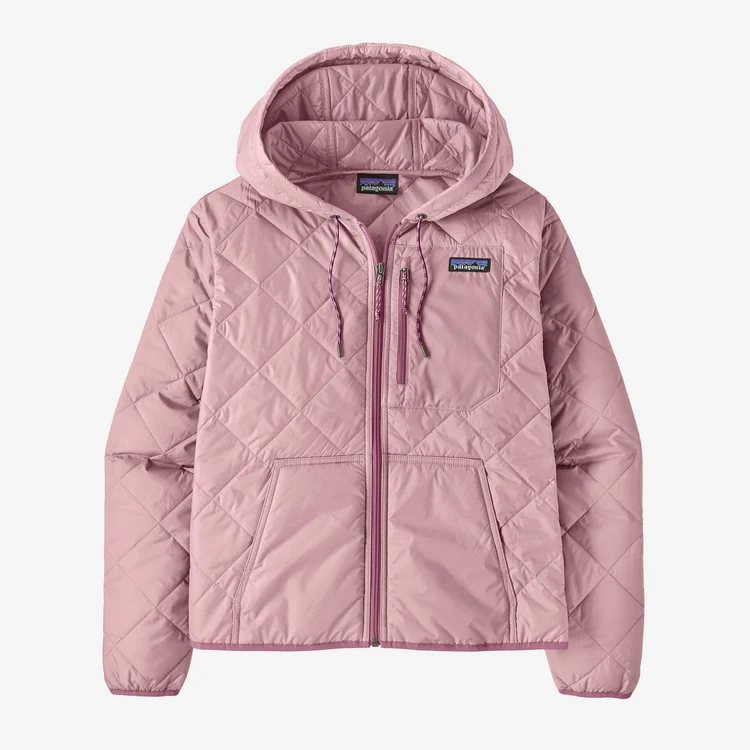 Women’s Diamond Quilted Bomber Hoody – Quiet Violet