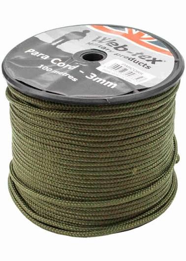 Paracord 3mm – 100m Roll